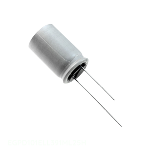 ตัวเก็บประจุแบบรูทะลุ EGPD101ELL391ML25H อลูมิเนียม 390uF 20% 100V แบบเรเดียล - Product Image 1
