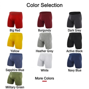 Sous-vêtements pour hommes personnalisés, violet électrique, en coton, taille élastique, taille mi-haute, respirant pour l'été, confort actif, slips et boxers pour hommes - Product Image 2
