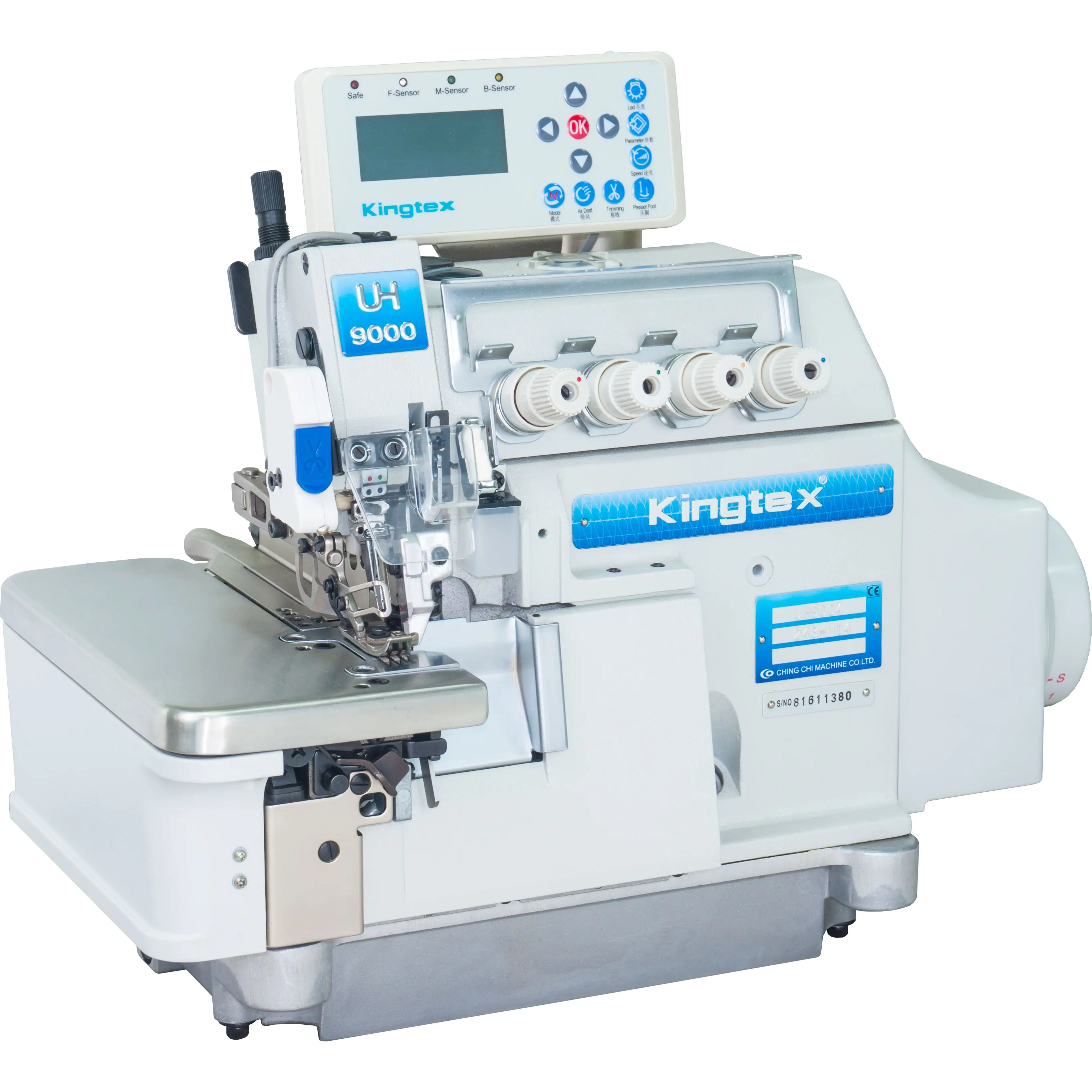 high quality new brand kingtex UHD900/ EAT Direct drive automatic electric cutting ultra-high speed overlock sewing machine