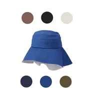 UV protection wide brim black gray navy blue khaki mocha custom logo mens bucket hat fisherman