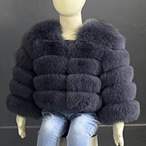 Manteau en fausse fourrure de raton laveur moelleux grande taille pour l'automne et l'hiver, style mode, pour maman et <span class=keywords><strong>moi</strong></span>, veste chaude en fourrure de <span class=keywords><strong>renard</strong></span> pour enfants - Product Image 6