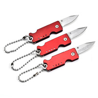 Couteau pliant multifonctionnel OEM en acier inoxydable avec poignée en aluminium pour camping, format mini porte-clés – Fournisseur d'usine