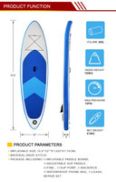 Planche de paddle sup de qualité CE, planche de paddle isup pour planche de cerf-volant de surf, vente en gros