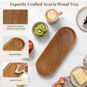 Pequeños bandejas de madera de lujo <span class=keywords><strong>para</strong></span> servir, <span class=keywords><strong>para</strong></span> el baño, la mesa de centro, bandeja de madera tallada. - Product Image 2