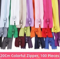 Fermetures éclair en nylon SG de différentes longueurs, étanches, à verrouillage automatique, couleurs violet, orange, vert, noir, pour couture DIY