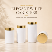 Pot en plastique PET grand format 92 mm, 150 g-1 kg, à paroi mince et léger, pour poudre protéinée, masque capillaire, gommage corporel, couleur et logo personnalisables