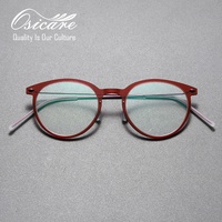 Lentes con Filtro de Luz Azul, Logotipo Personalizado, Gafas en Línea, Gafas Ópticas, Brillen, Gafas de Nylon y Titanio, Gafas de Lujo para Hombre