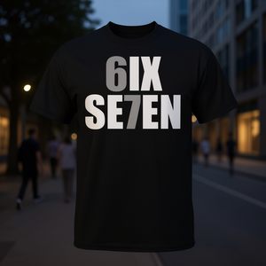 Six Seven 6ix Se7en T-shirt nera unisex per adulti taglia M L XL XXL - Product Image 3