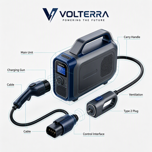 Cargador de Pared Inteligente para Vehículos Eléctricos de 11KW para Tesla, BMW, <span class=keywords><strong>Mercedes</strong></span> - Product Image 2
