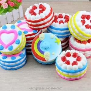 Unionpromo Super Slow Rising Colored Cake Cream PU Anti <b>Stress</b> <b>Ball</b> with Custom Logo-Promotional Toy - Product Image 2