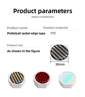 Pegatina Reflectante Luminosa para la Extremidad de la Raqueta de Pickleball para Niños, Resistente al Agua y a los Arañazos, Autoadhesiva