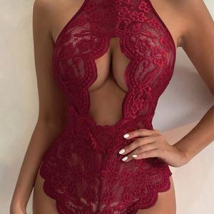 Lingerie in Pizzo Personalizzata con Apertura all'Inguine per Donne, Taglia Grande, Traspirante, Casual per Feste Estive - Product Image 4