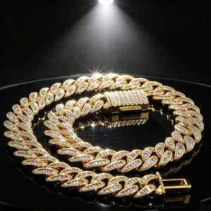Premium Quality 925 Sterling Silver Moissanite Cuban Link <b>Chain</b> for <b>Men</b> Iced Out Hip Hop Necklace Luxury Streetwear Jewelry - Product Image 3