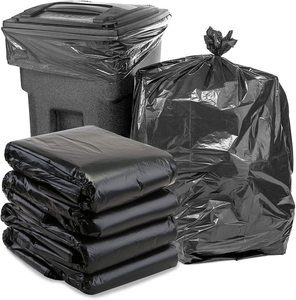 Sacchetti per la spazzatura ecologici biodegradabili e resistenti con coulisse compostabili da 30 galloni <span class=keywords><strong>neri</strong></span> da 33 galloni - Product Image 1