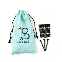 Accessoires de golf écologiques, logo imprimé, personnalisés, uniques, tees de golf en bambou de 70 mm et 83 mm