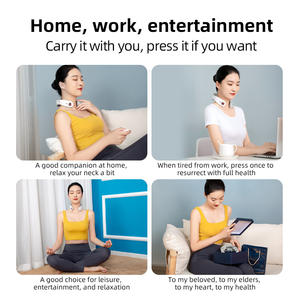 2025 Hot <span class=keywords><strong>Sale</strong></span> Intelligente 8D-Nackenheizung <span class=keywords><strong>TENS</strong></span> Blue Cervi cal Massage Drahtloses elektrisches Nacken massage gerät - Product Image 4