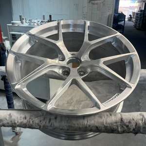 Pengzhen ล้อรถปลอมแปลงสำหรับขาย5X112 5 5X120 5X114.3สีเงินลายต้นสน19 20 21นิ้ว - Product Image 4