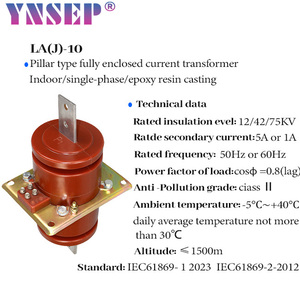 Laj Series 10KV xuyên tường trong nhà <span class=keywords><strong>CT</strong></span> một pha nhựa Epoxy đúc biến áp hiện tại để đo lường và bảo vệ - Product Image 2