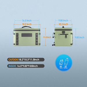 Bán buôn TPU cấp thực phẩm Leak-proof cách điện Túi lạnh tái sử dụng Túi nước đá 48 giờ Băng giam giữ cho cắm trại ngoài trời du lịch - Product Image 2