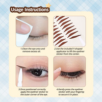 Soldes : Autocollant Eyeliner Imperméable Longue Durée Facile à Utiliser – Tampon Eyeliner Ailé pour Maquillage Sans Effort (Outil de Maquillage Idéal pour les Personnes Paresseuses)