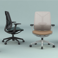 Chaise de bureau ergonomique de luxe OMNI avec cadre robuste en PA GF, pivotante, hauteur réglable, design moderne, qualité durable