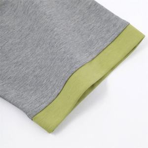 Contraste Color Stiches Camiseta de algodón pesado Camiseta de manga corta con bordado de timbre para venta al por mayor - Product Image 6