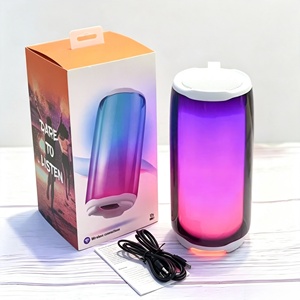 Haut-parleur de fête LED 360° au design raffiné, sans fil BT, home cinéma, extérieur, avec subwoofer extra bass, pour camping et voyage - Product Image 3