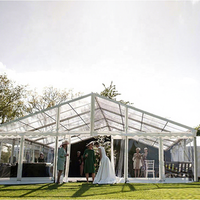 2025 Offre Spéciale PVC aluminium cadre grand chapiteau de mariage tente en plein air luxe cérémonie Atrium fête tentes de mariage pour 500 personnes