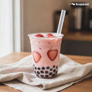 Fraise Lait Boba Thé Poudre - Product Image 4