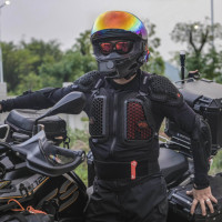 Veste de protection pour moto Duhan, armure intégrale, protection de la poitrine et de la colonne vertébrale, équipement de moto tout-terrain pour hommes, course de motocross