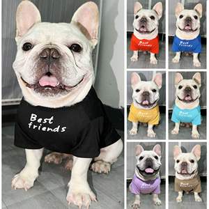 Camiseta divertida con letras de Pugdog Bulldog, ropa de verano transpirable y humorística para perros pequeños - Product Image 4