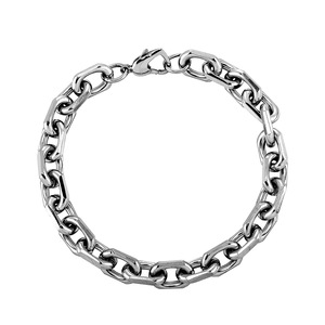 Collar Deportivo Unisex de Acero Inoxidable con Hebilla en Forma de Corazón Pulido de Seis Lados, en Oferta, Simple - Product Image 5