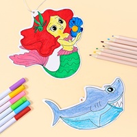 Autocollants de mosaïque de miroir DIY personnalisés OEM, jouet éducatif en papier unisexe, art artisanal, dessin animé créatif pour enfants