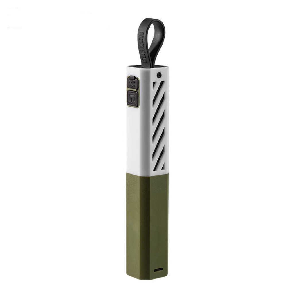 D89 short stick zoomable flashlight-green