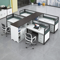 Postes de travail modulaires et mobiles en bois écologique pour bureaux, cloisons informatiques et mobilier de bureau moderne en gros