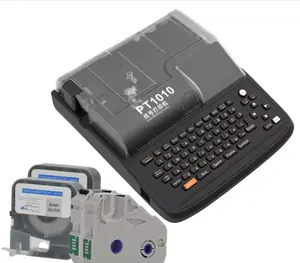 Máquina de impressão de etiquetas de vinil para impressão automática de etiquetas, meio-corte manual, código de barras, tubo termo retrátil, PVC, impressora de transferência térmica