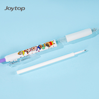 Joytop – Lot de 3 stylos gel OEM personnalisés sur carte blister, encre noire 0,5 mm, mignons et simples, pour étudiants, vente en gros de papeterie