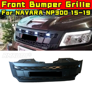 Para NAVARA NP300 2015-2019 Kit de carrocería Parachoques de coche Parrilla LED Parrillas de carreras Parrilla delantera Parrilla del parachoques delantero Pieza exterior - Product Image 1