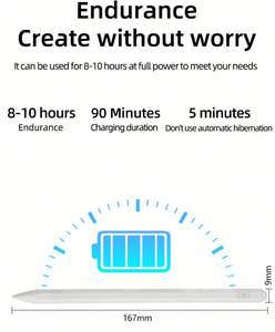 Lápiz Digital Magnético <span class=keywords><strong>Universal</strong></span> con Rechazo de Palma para iPad y Tabletas, Lápiz Óptico Activo <span class=keywords><strong>2</strong></span> en 1 - Product Image 3