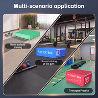 Caja de Glúteos de PVC con Logotipo Personalizado de Fábrica Jingxiang, Caja de Salto Pliométrico para Entrenamiento de Fitness, Caja Pliométrica de Espuma Suave
