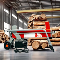 Fendeuse à bois électrique horizontale 110V ou 220V de 8 tonnes Fendeuse de bûches à usage domestique