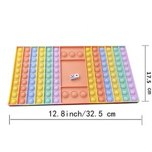 Juego de Mesa Fidget Big Pop Rainbow Chess Board Push Bubble Fidget, Juguetes Promocionales - Product Image 2