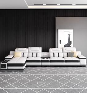 <span class=keywords><strong>Sofa</strong></span> Ruang Tamu Modern untuk Rumah, <span class=keywords><strong>Sofa</strong></span> Kulit, Furnitur Mewah - Product Image 2