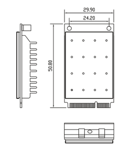 WLE650V5-25 QCA9888 <strong>Compex</strong> Single Band 5GHz 802.11ac Wave2 2x2 Mini PCIe WiFi Module - Product Image 3