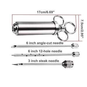 BBQ hương vị <span class=keywords><strong>Injector</strong></span> cho gà tây gà, thịt lợn và thịt bò 1/2/4 oz với nhiều lỗ kim jeringa de marinacion - Product Image 4
