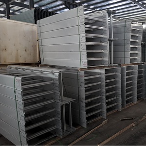 Échelle à câbles prégalvanisée en gros, hauteur 100 mm, longueur 6 m, échelle à câbles thermolaquée, échelle droite antidérapante en acier - Product Image 5