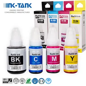 INK-TANK GI-490 GI490 GI 490 Premium น้ำขวดหมึกเติมสำหรับ Canon Pixma G2400 G2410 G2411 G3411เครื่องพิมพ์