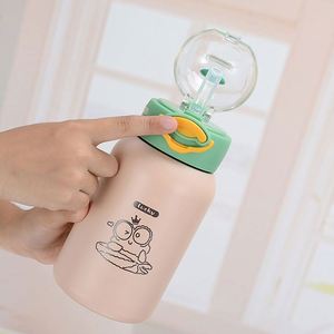 Modern Minimalist Stainless Steel Tumblers Cartoon Water <b>Thermos</b> Insulated <b>Bottle</b> with Heater Wholesale for Kids - Product Image 5