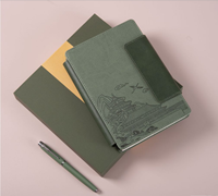 Ensemble cadeau de carnet personnalisé avec logo, couverture rigide en similicuir, impression par sublimation, 100 feuilles, haute valeur chromatique, réunion d'entreprise