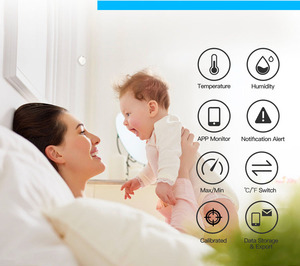   Termómetro e Higrómetro Digital Portátil Inteligente, Carcasa de Plástico, Pantalla con APP, Sensor de Ambiente Interior para Incubadoras - Product Image 5